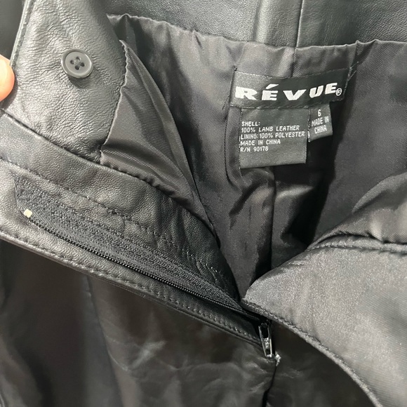 REVUE BLACK 100% LAMBS LEATHER LINED DRESS PANTS SIZE 6 - Picture 12 of 14